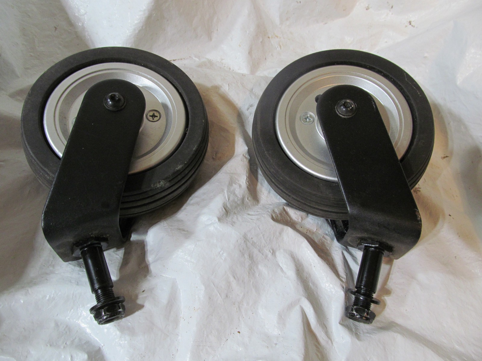 Casters With Forks  From Jazzy Select Elite Wheelchair