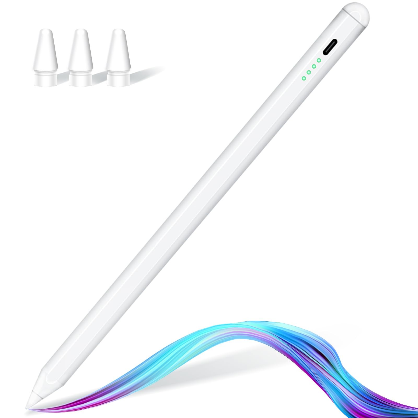 Stylus Pen for iPad 6th-11th Generation -2X Fast Charge Active Pencil with Pa...