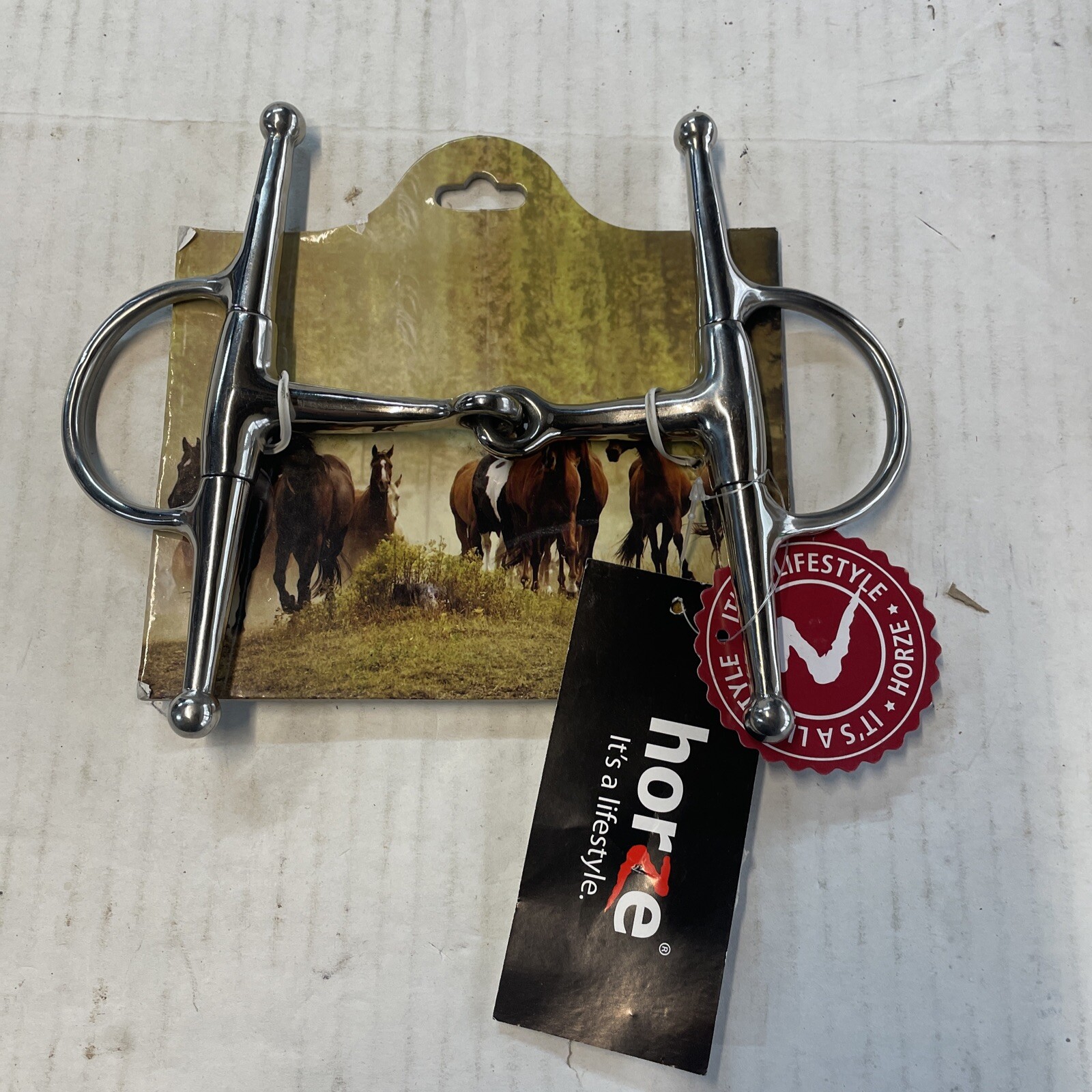 Horze Full Cheek Eggbutt Snaffle Bit.Brand New. 657