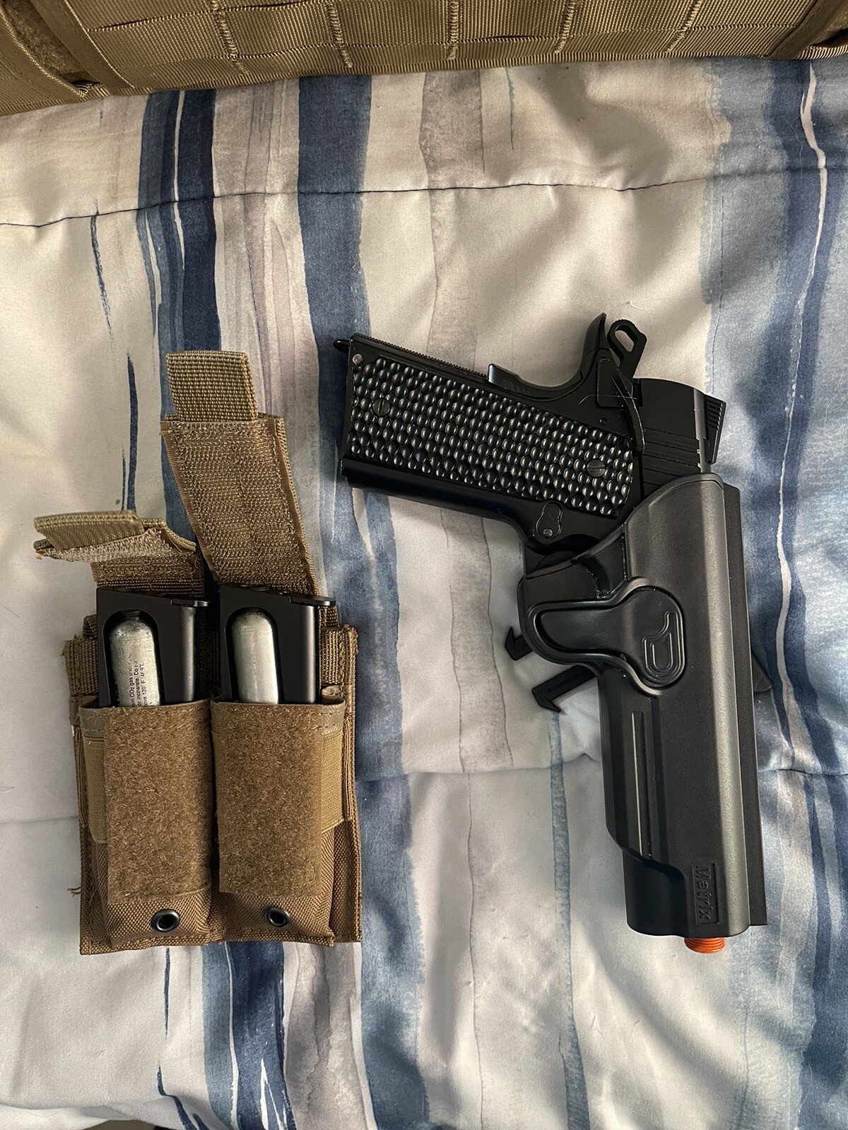 Assorted Airsoft Guns - Sniper, AEG, Two CO2 Pistols + Accessories