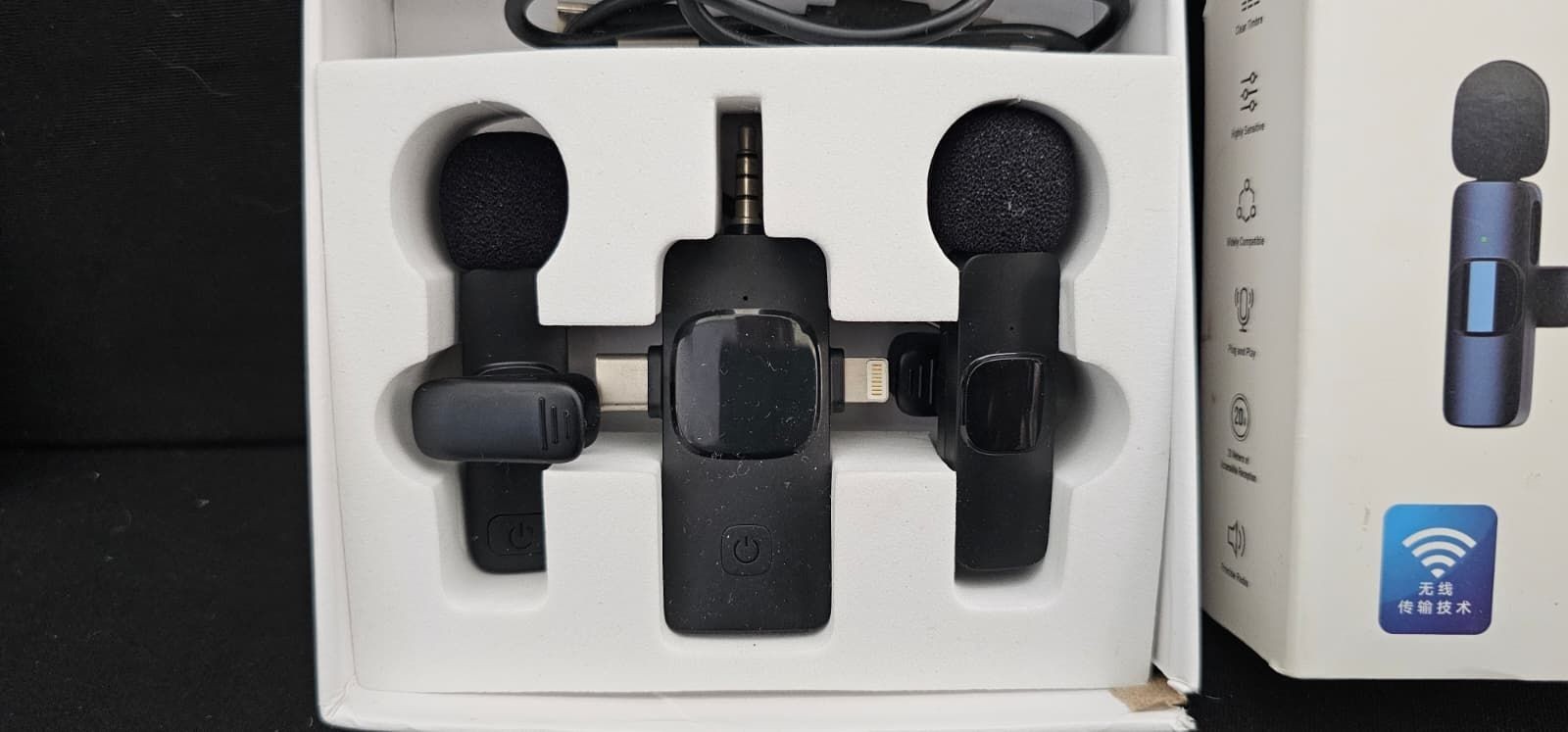 3 in 1 Professional Wireless Lavalier Microphone - [B-5]
