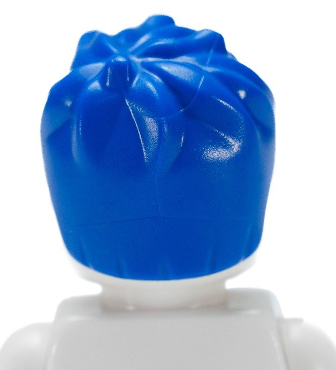 ☀️NEW LEGO Minifig Minifigure Male Boy Hair BLUE Short & Messy
