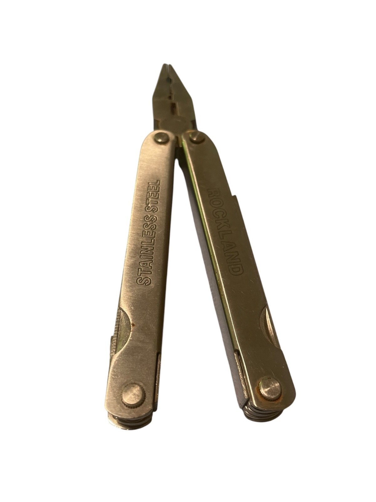 Rockland Stainless Steel Multi-Tool Serrated Blade Pliers Screwdriver More (RT4)