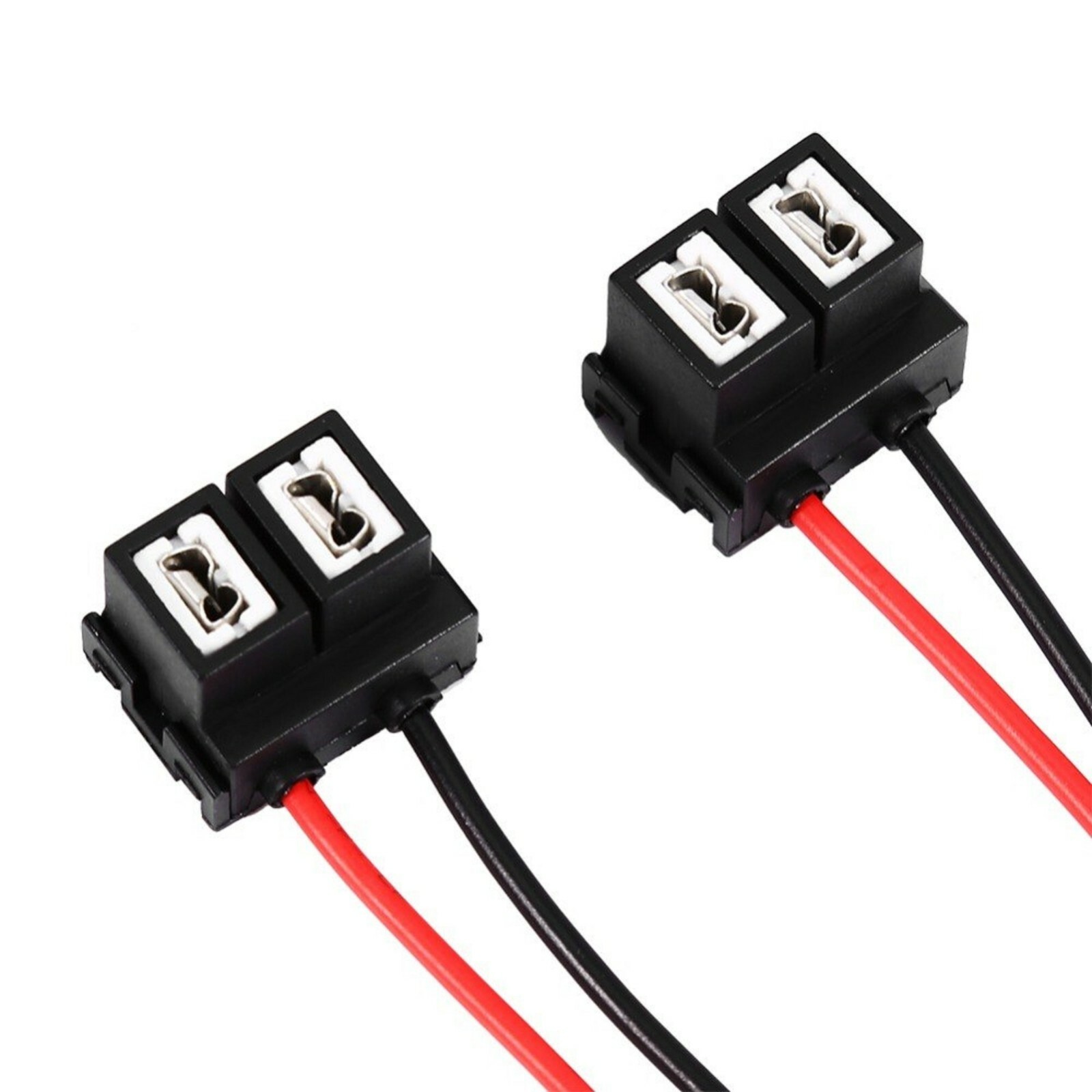 Wire Pigtail Female Ceramic A H7 Two Harness Head Light Low Beam Socket Plug Fit