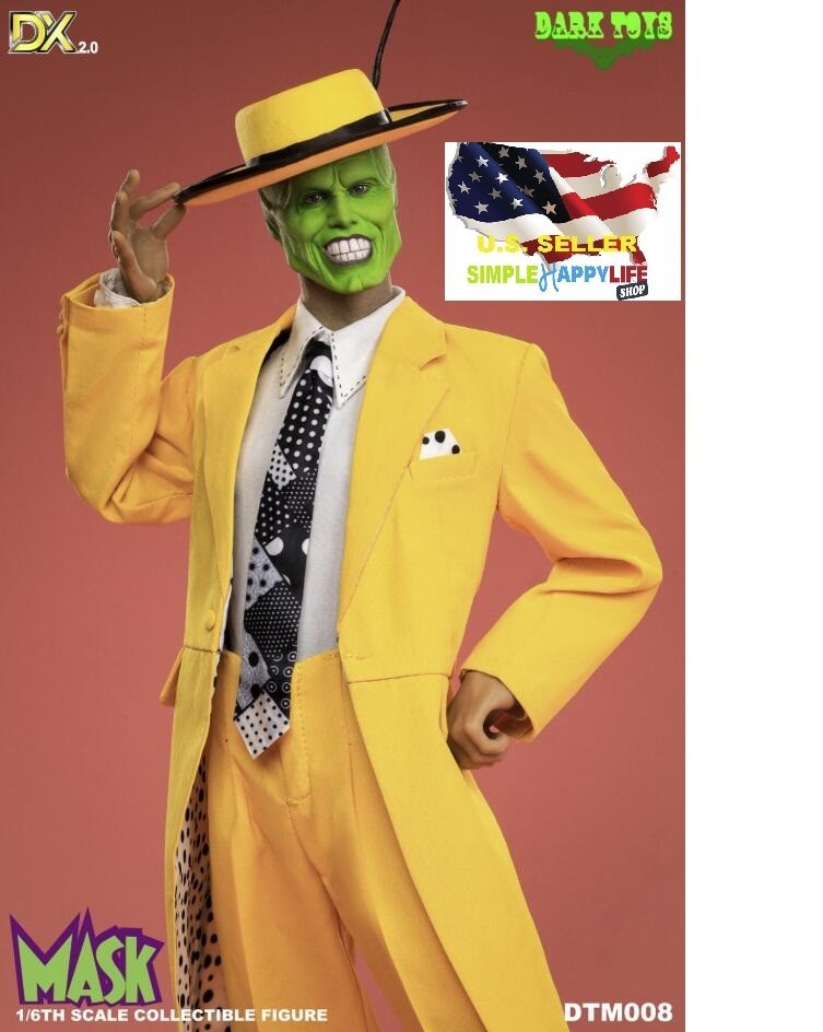 DARK TOYS DTM008 1/6 The Man Mask Jim Carrey 2.0 Action Figure Toy Hot ❶USA❶