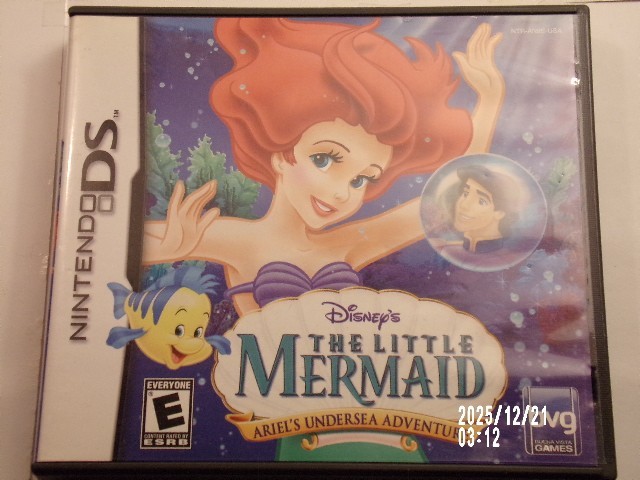 Disney Little Mermaid (Nintendo DS) Case ONLY **NO GAME*** Authentic USA Version