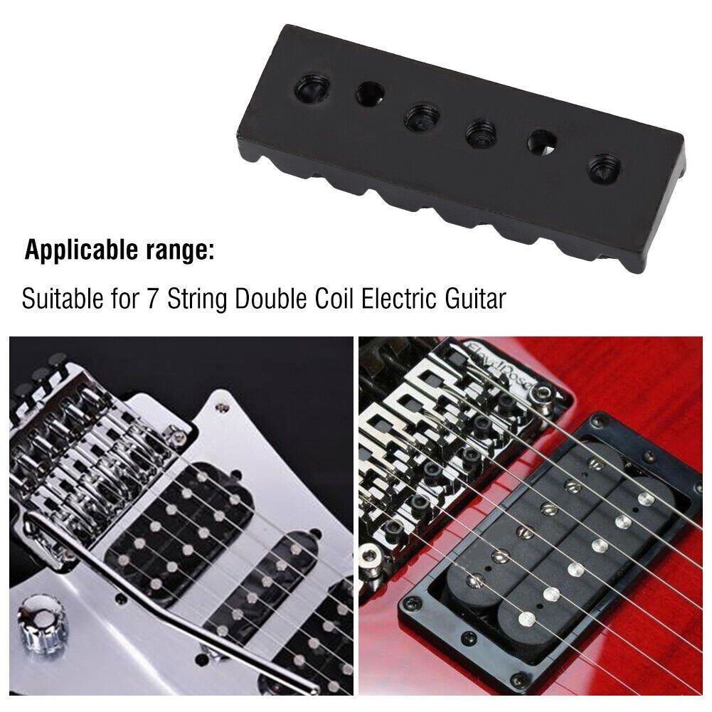 String Locking Nut with Mounting Screws for 7 Strings Electric Guitar