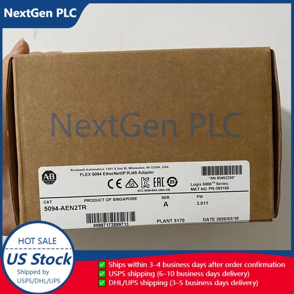 Factory Sealed Allen-Bradley 5094-AEN2TR Flex 5000 Dual Port Ethernet Module