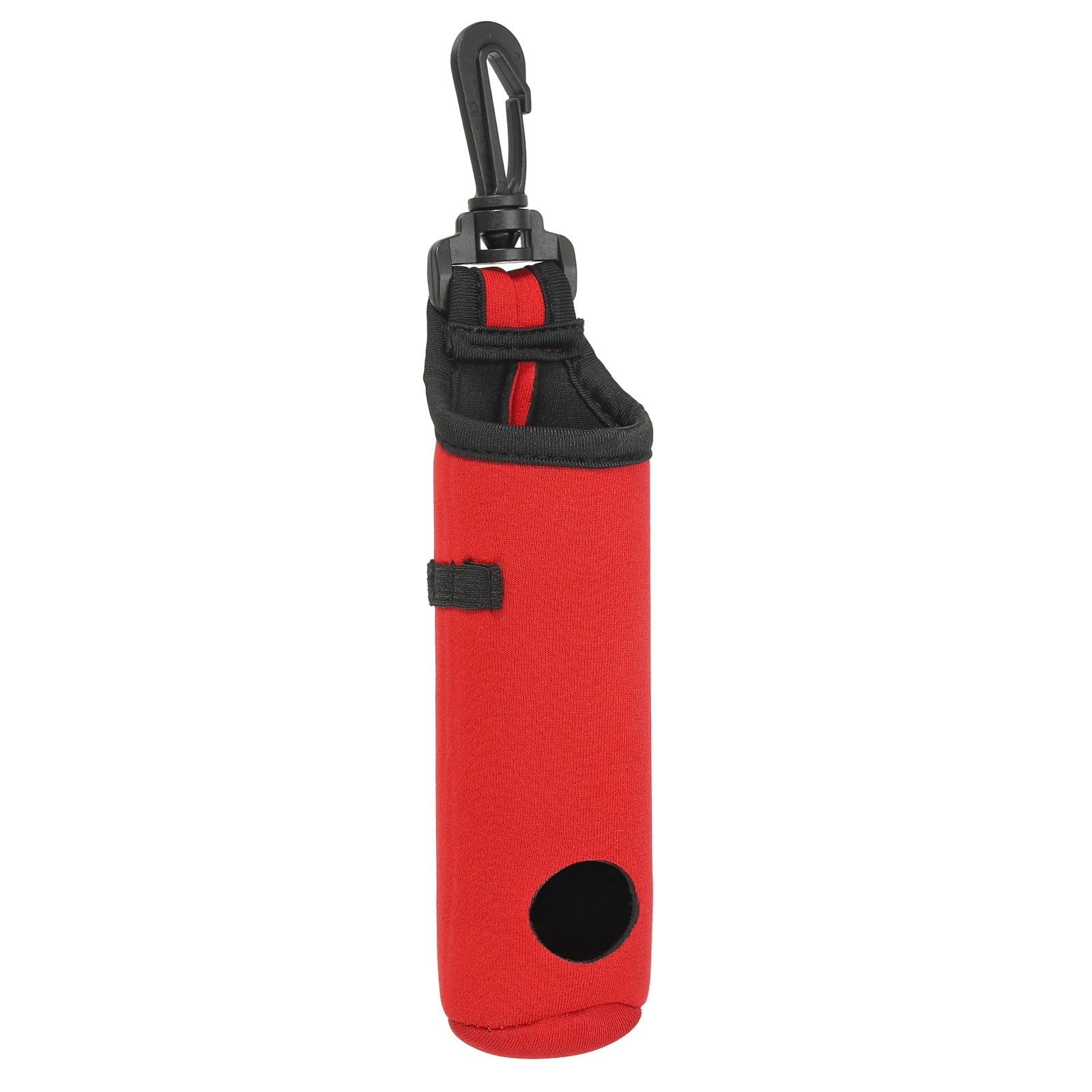 Golf Ball Carry Bag Golf Ball Tee Holder Neoprene Bags with Hook Red