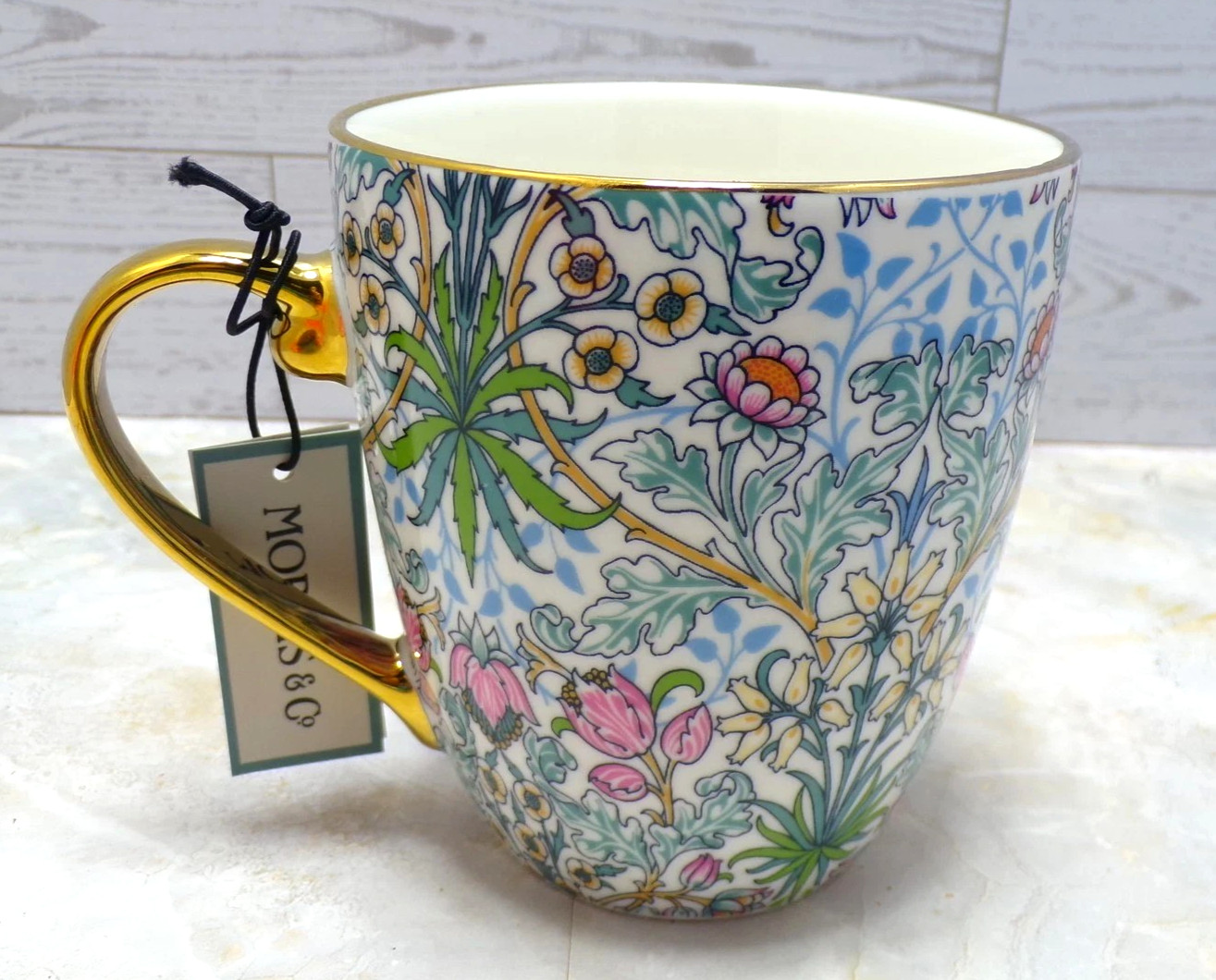 BRAND NEW! Morris & Co William Morris HYACINTH Pattern Coffee/Tea Mug - 16 oz