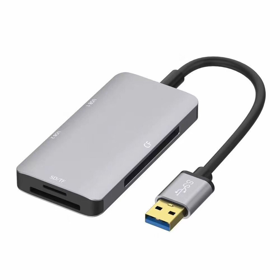 5 in 1 USB 3.0 Multi-Function To SD/TF/CF Card Reader Adapter Hub Kit High Speed