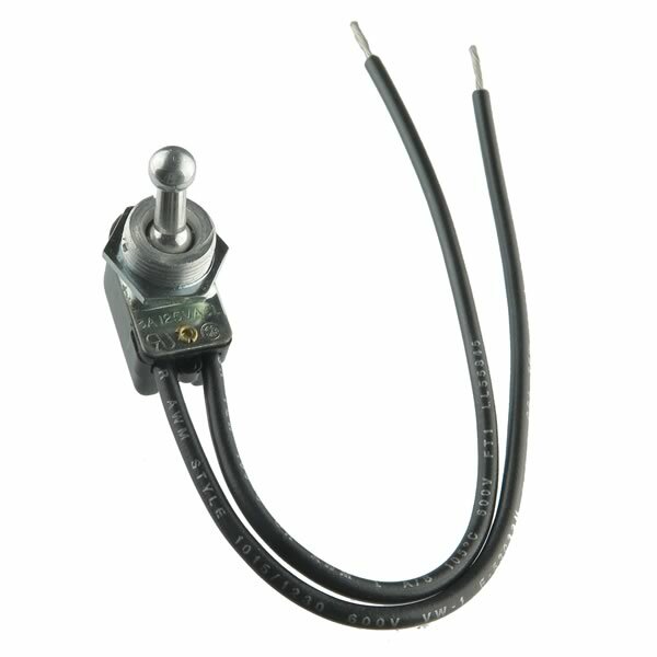 Standard Ball Top Panel Mount SPST Toggle Switch 3Am 125VAC