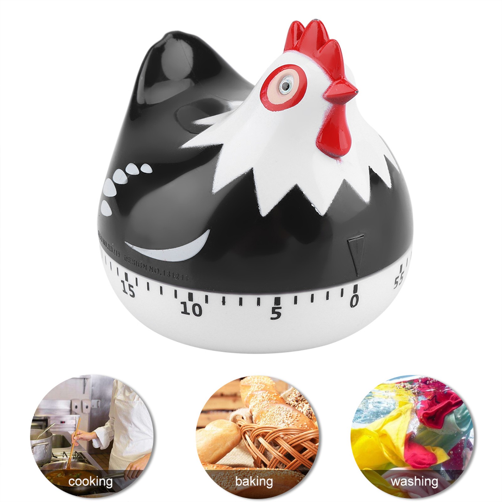 Cute Chicken Pattern Countdown Timer For Kitchen Baking Recommended