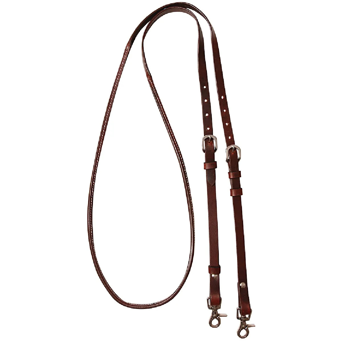 Cashel 8 Foot Adjustable Leather & Rawhide Reins - Premium Equestrian Tack with