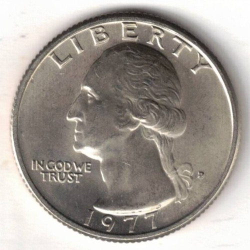 1977-D Denver Brilliant Uncirculated Washington Quarter!