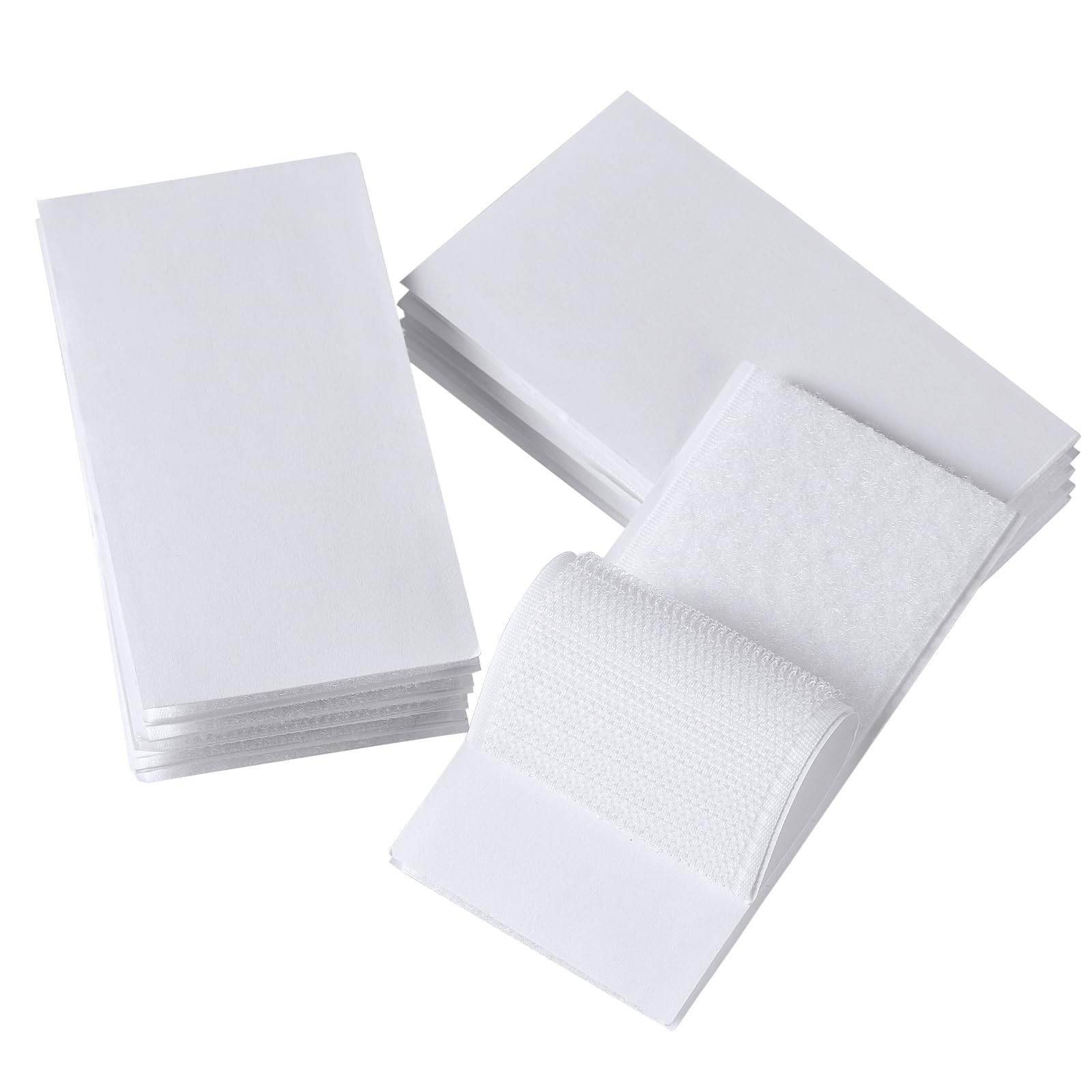 10 Sets 1x4 Inch Hook and Loop Strips with Adhesive Fasten Mounting Tape