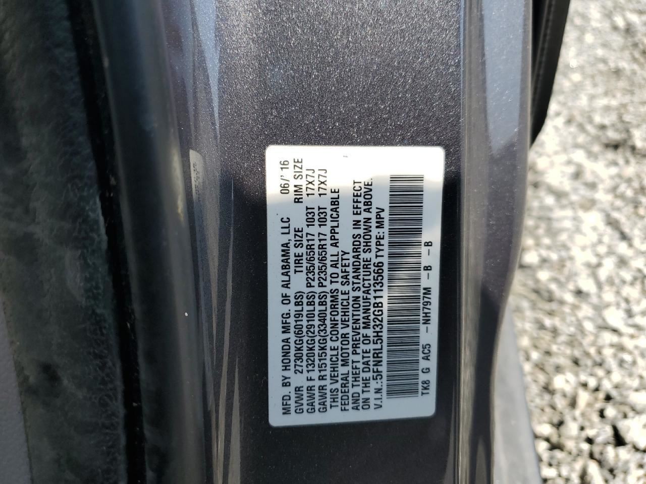 Fuse Box Engine Compartment EX Fits 11 13-17 ODYSSEY 4688273