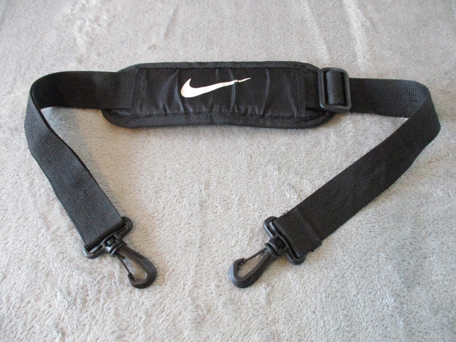 Nike Shoulder Strap Black Padded Adjustable Replacement Bag Luggage Nylon