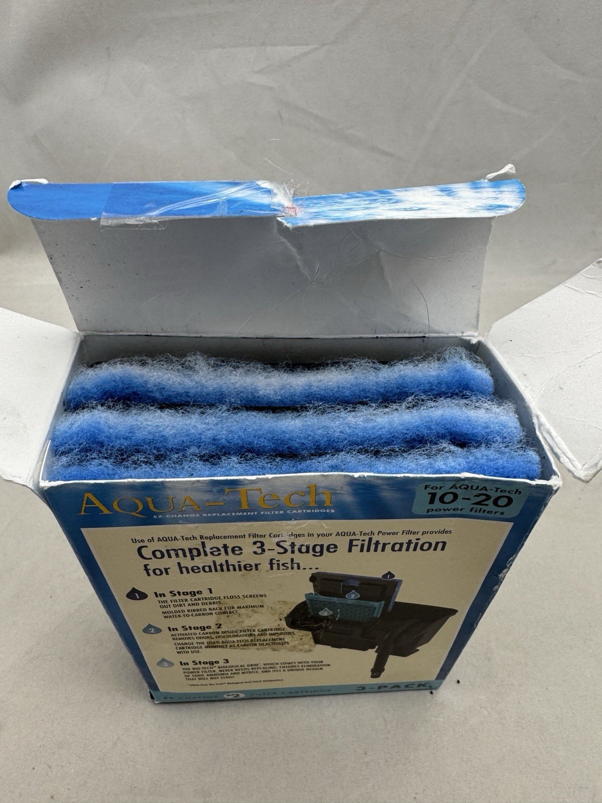 Aqua-Tech EZ-Change Aquarium Filter #2 Cartridge For 10-20G Filters 3 Pack