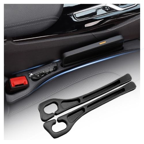 2PCS Car Seat Gap Filler Organizer with Storage Slots,Upgraded Car Gap Filler