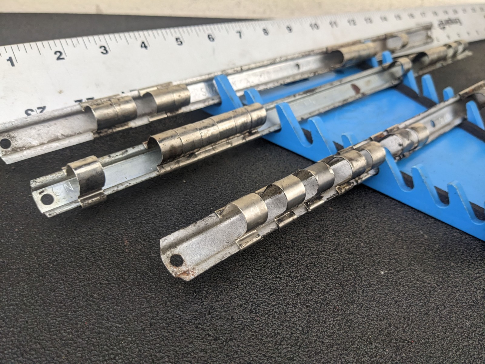 Snap-on Metal Socket Rack Rail Lot USA