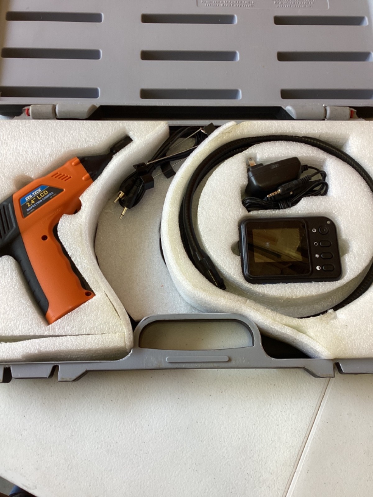 Cen-Tech Industrial Real Time Digital Inspection Camera & Case #66550 in EUC
