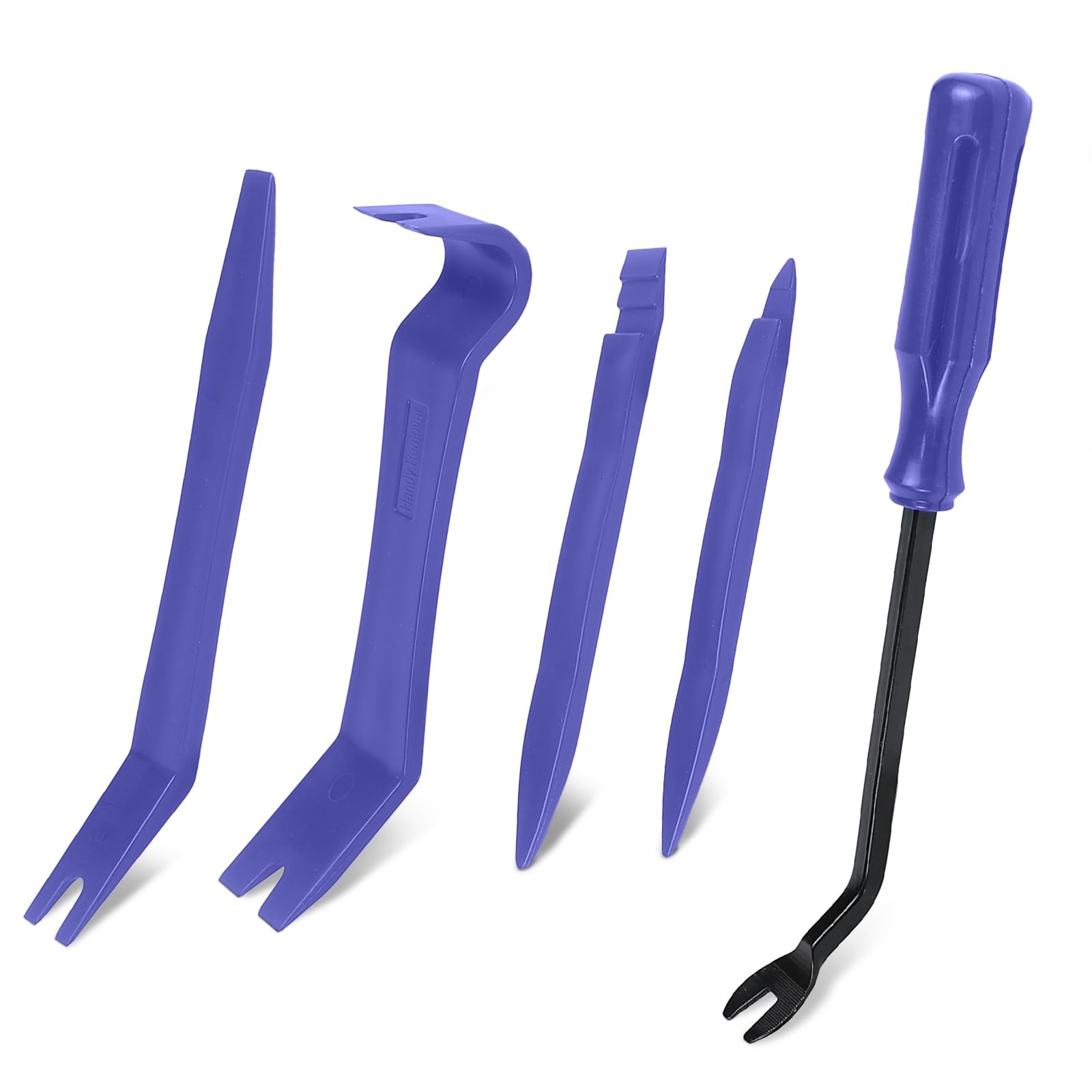 5PCS Auto Trim Removal Tool Kit, No-Scratch Plastic Pry Kit, Interior Blue