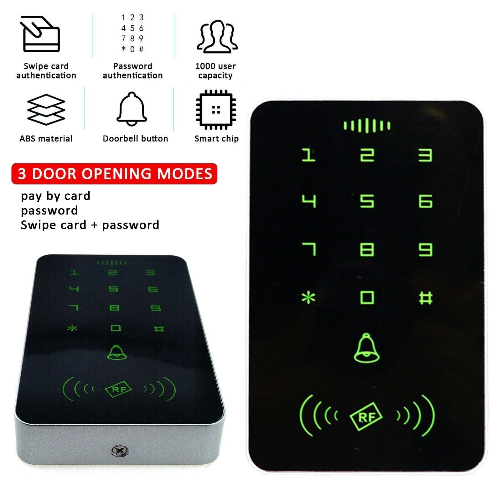 Intelligent Door Lock+RFID Card Reader Security Password Keypad Entry Access