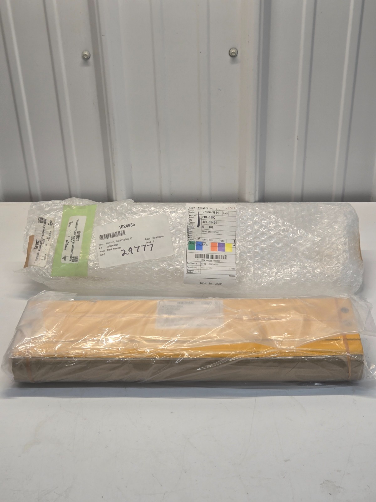 AIDA Stamping Press Flow Switch Indicator PMX-1600 G-102 12FIM-2T NEW e4