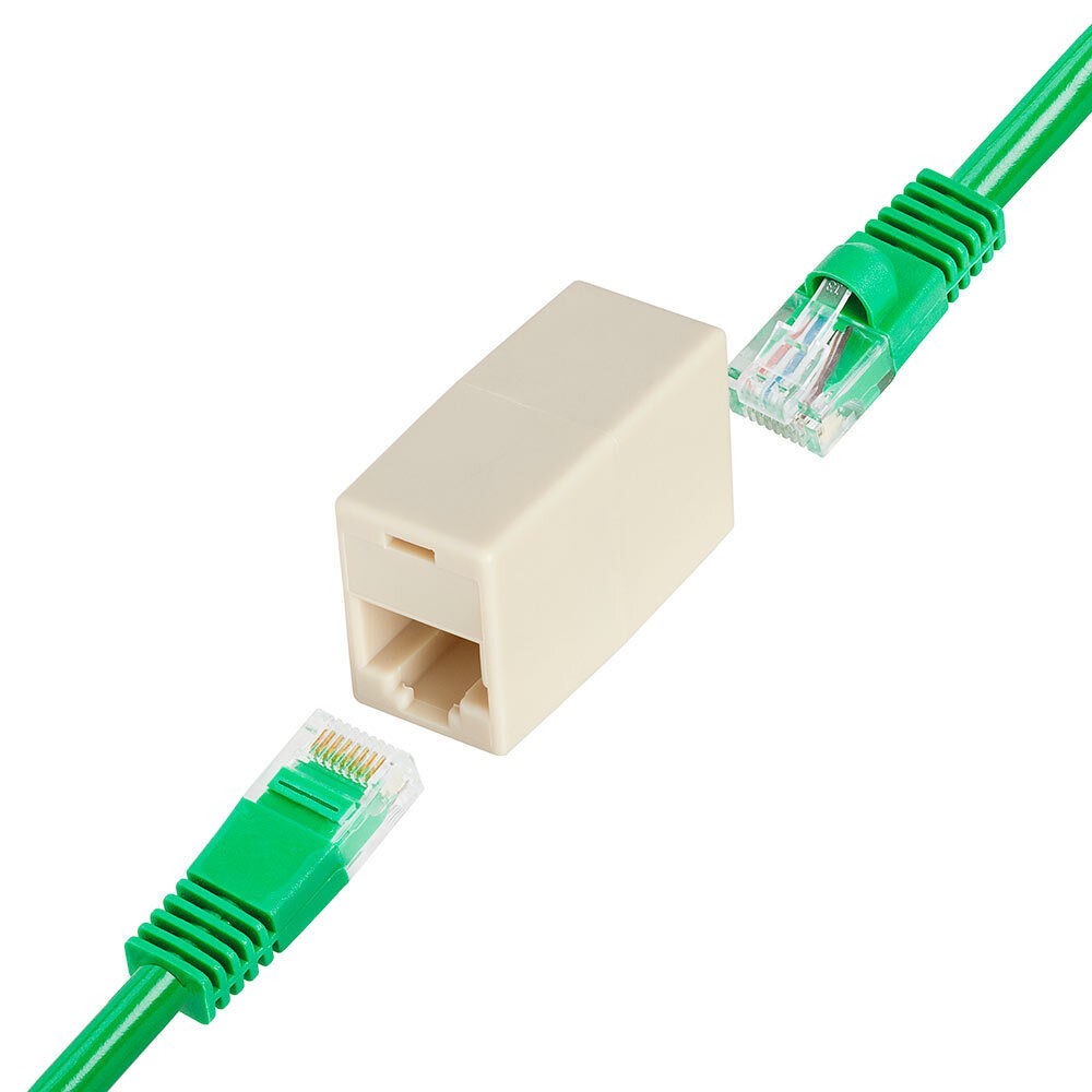 3PCS Ethernet Cable Coupler RJ45 Jack Cat5e Cat6 Network Cord Extender Connector