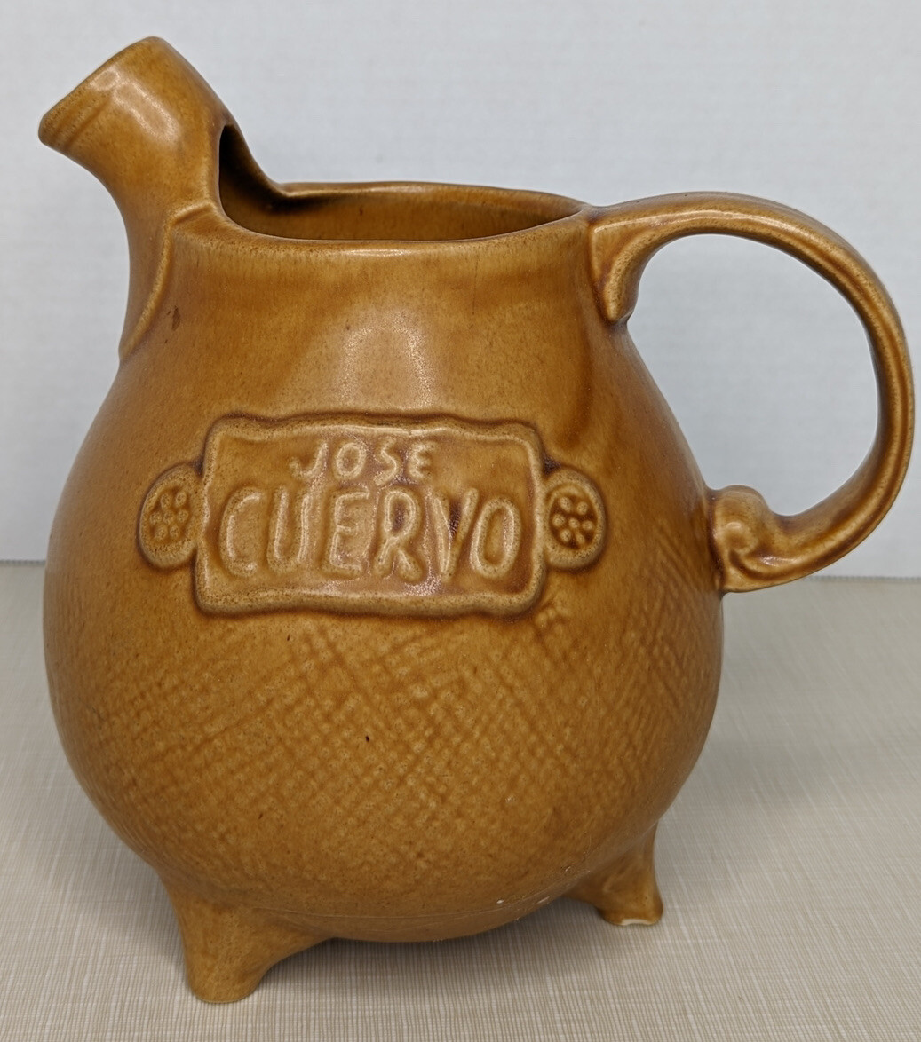 Jose Cuervo Vintage 1975 Tequila Jug Pottery Ceramic Pitcher Bar ware