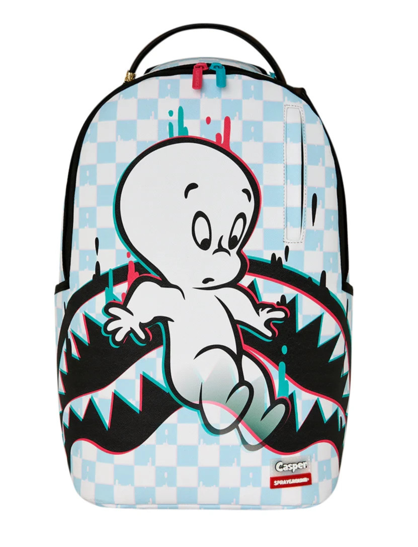 Sprayground Casper Fade Away Backpack🔥New Black School Bookbag Travel Bag