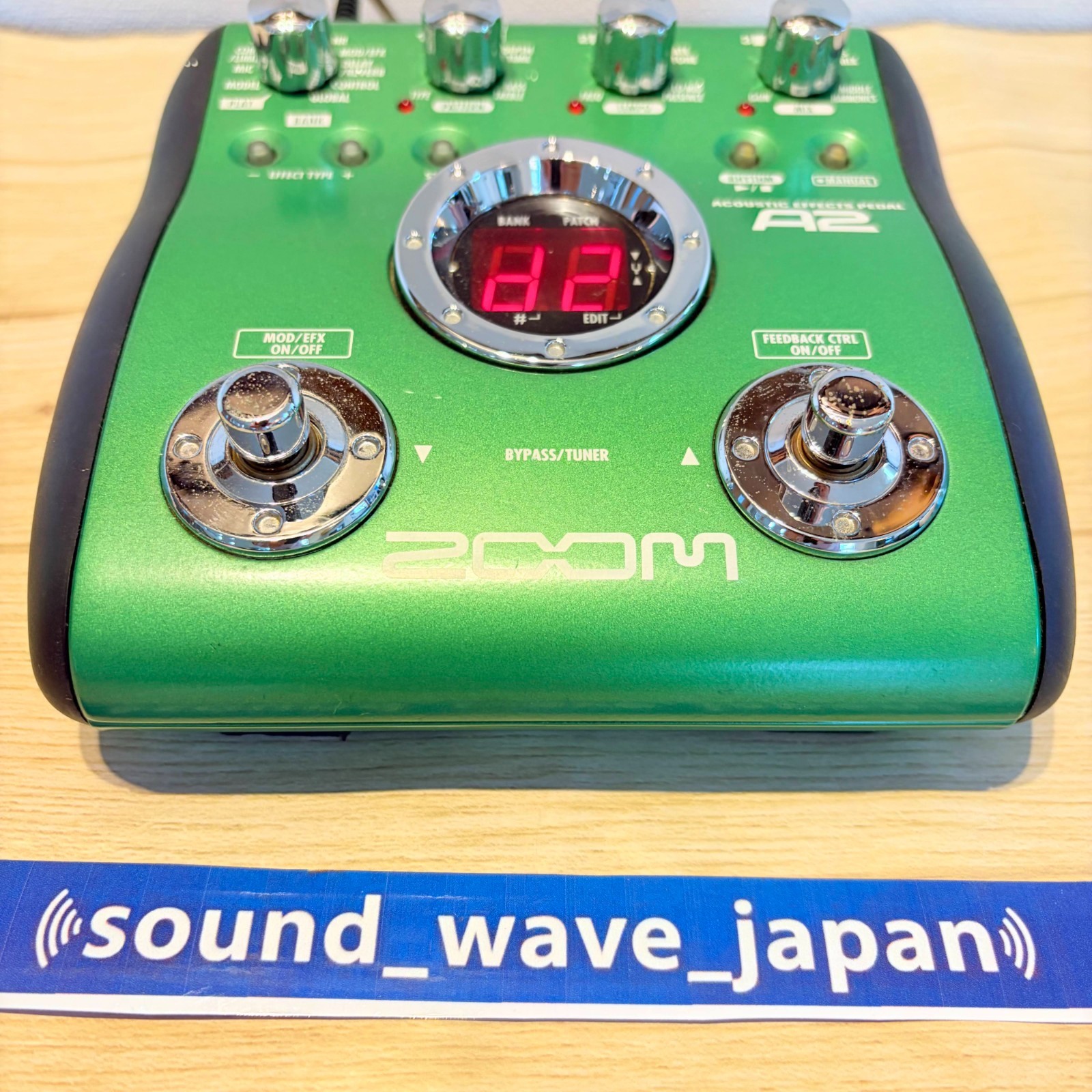ZOOM A2 Acoustic Guitar Multi-Effects Pedal Processor Japan Tested excellent+++