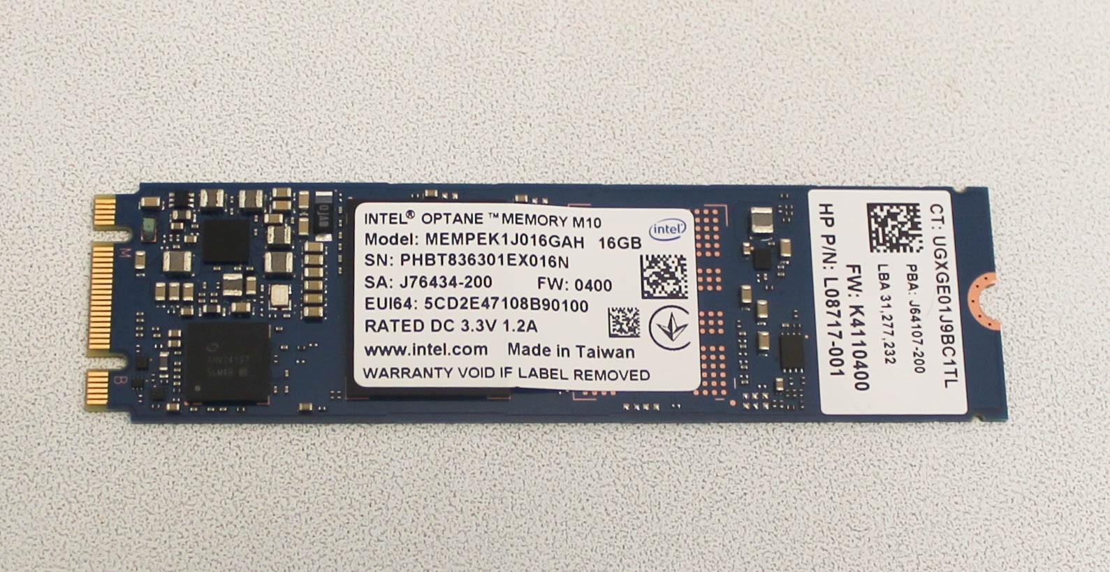 L22585-001 Hp Ssd 16Gb Dc 3.3V 1.2A Solid State Drive 17-By0053Od "GRADE A"
