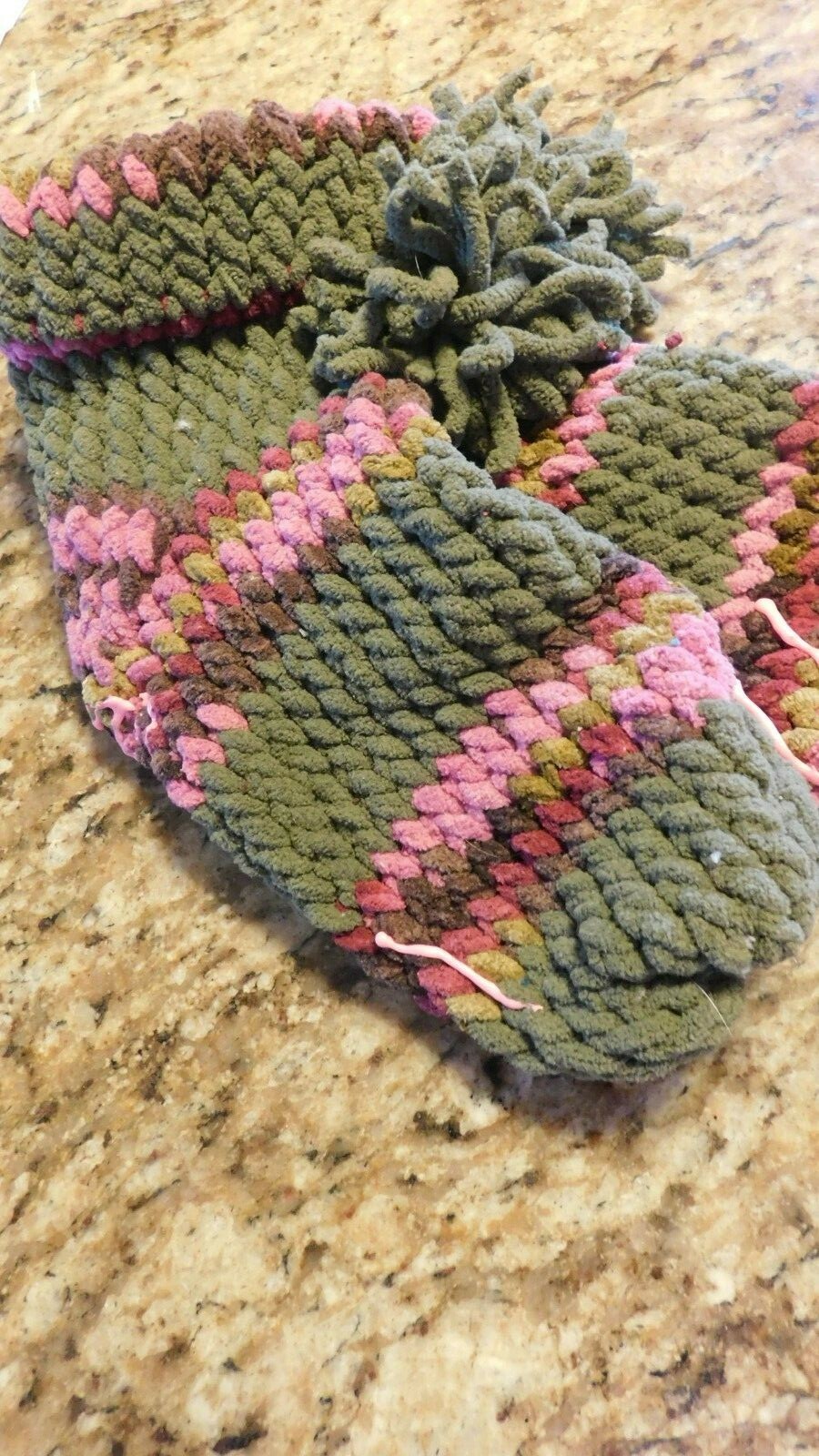 hand knit slipper socks