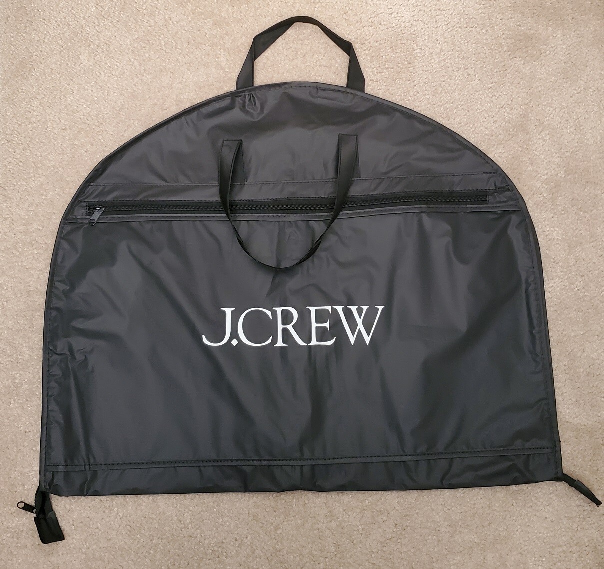 JCREW garment bag black water resistant breathable hybrid clothes travel gift nr