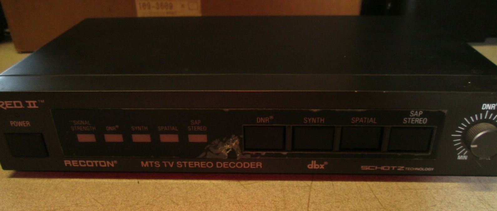 VINTAGE RECOTON F.R.E.D II - TV/ VCR capable of receiving MTS STEREO/SAP, V623