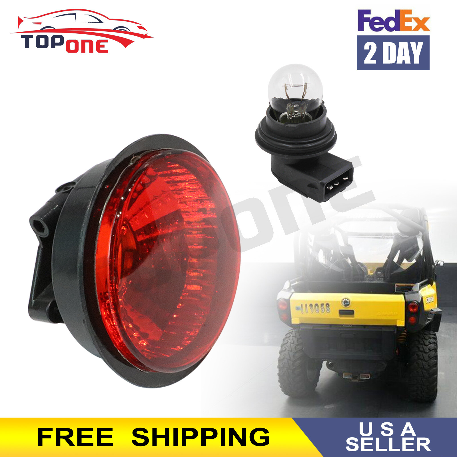 Tail Light w/ Bulb Fits Can-Am Outlander Renegade Commander Maverick 2011-2020