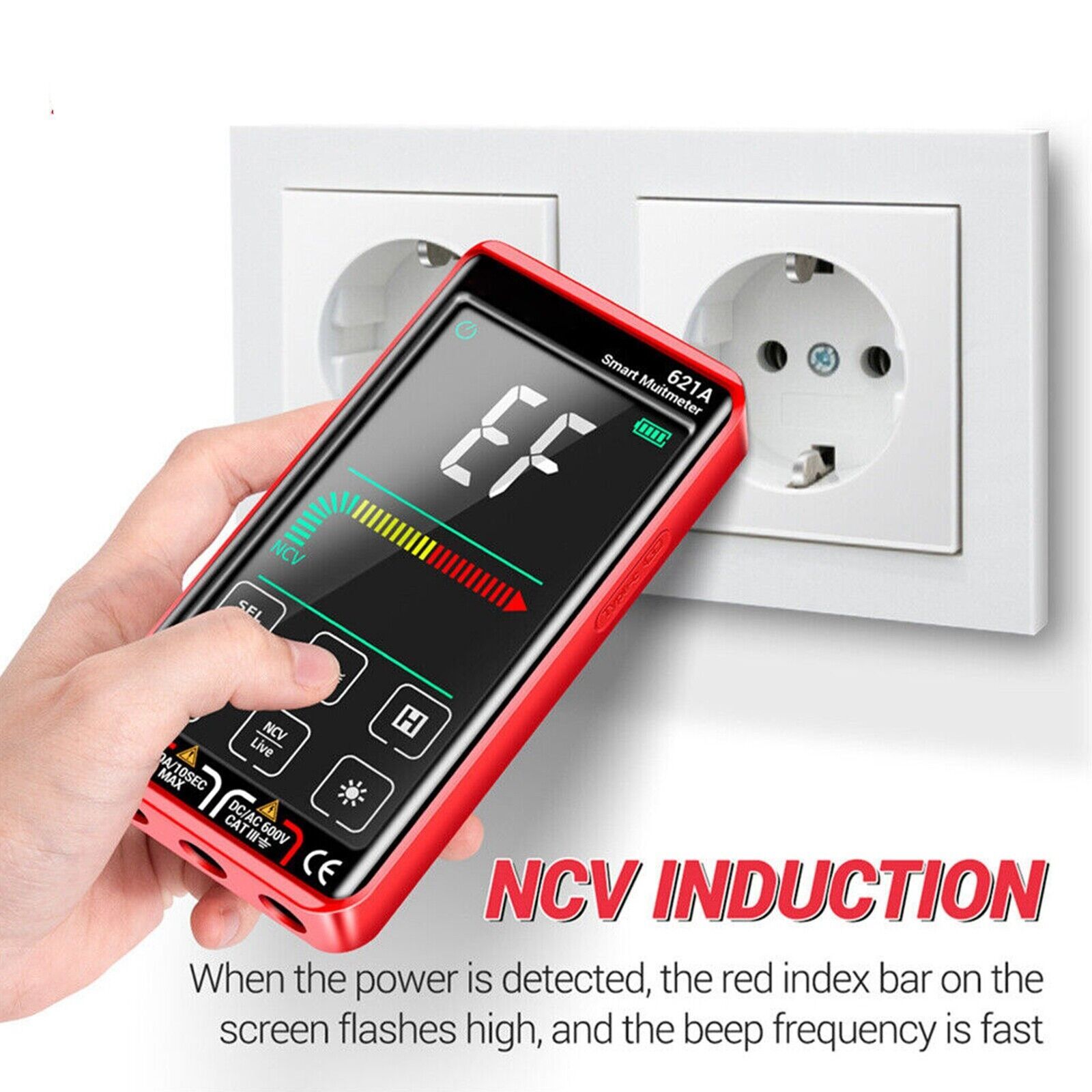 DC/AC 10A Smart Digital Multimeter Multi-meter Tester Touch Screen Rechargeable