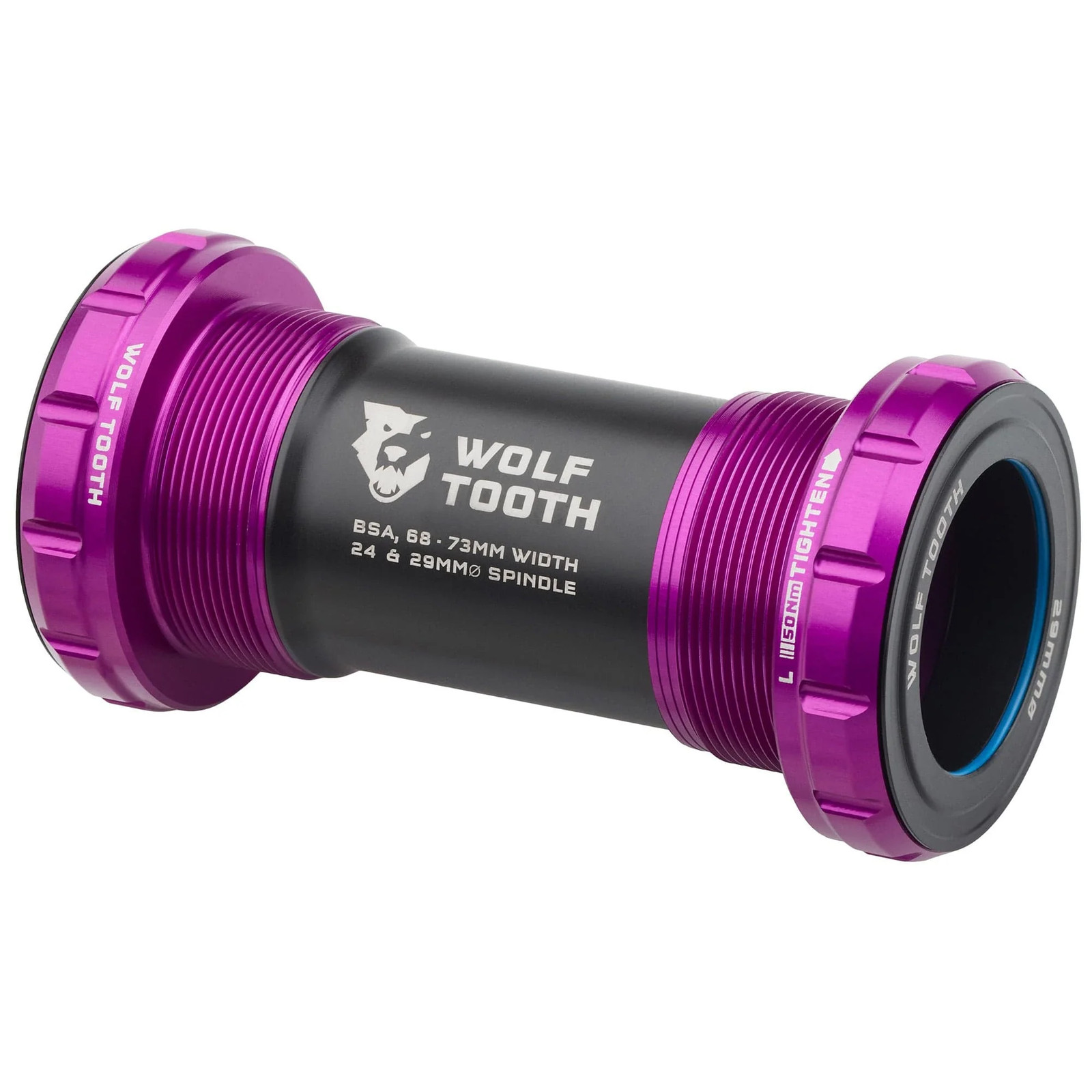 Wolf Tooth 29mm BSA Bottom Bracket - Durable Aluminum, Chrome Steel Bearings,