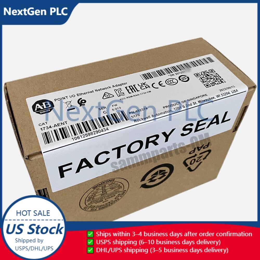 AB 1734-AENT  POINT I/O Ethernet Network Adaptor 1734AENT New Sealed US Free Tax