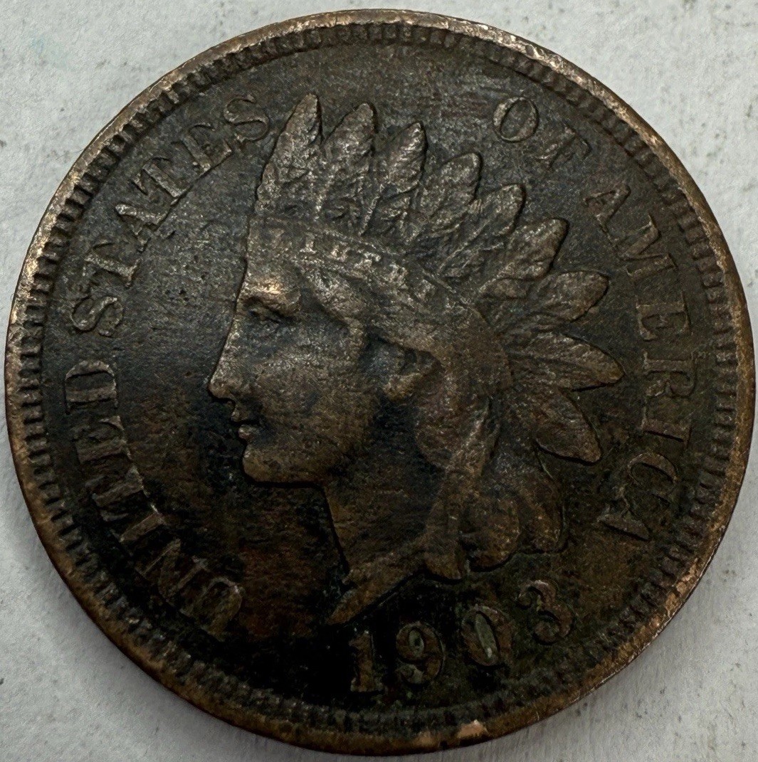 1903 Indian Head Cent Exact Coin Imaged #IND1959