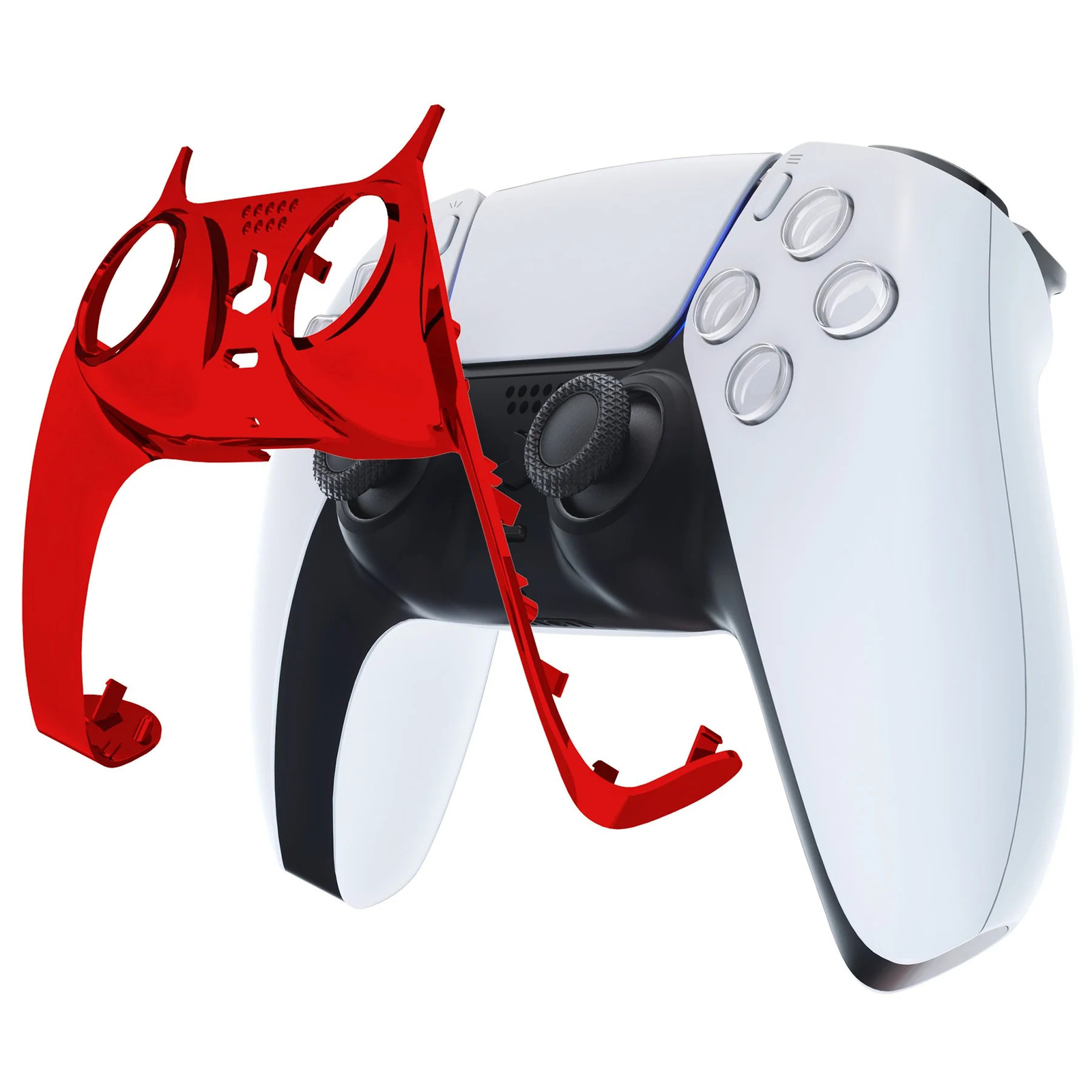 New Replacement Front Trim Shell w/Accent Rings compatible with PS5 Controller