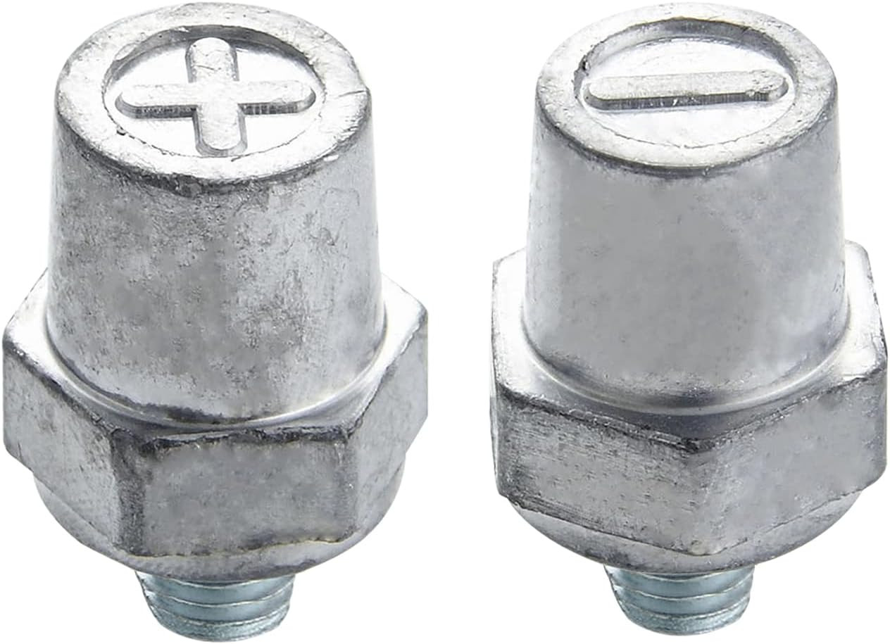 Ampper 3/8"-16 Thread Male Lead Side Post Battery Terminal Charging Posts, Stand