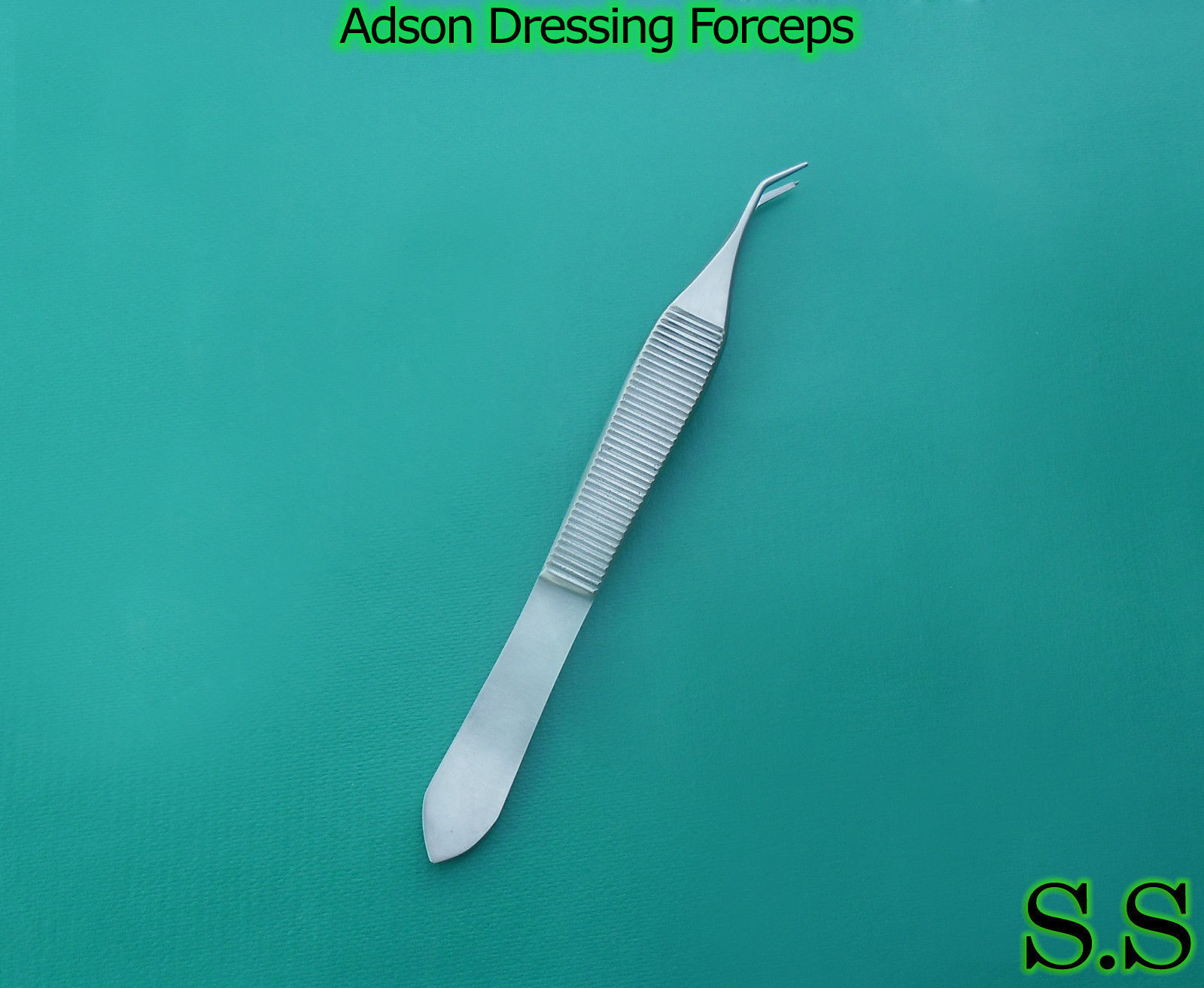 Adson Dressing Forceps Delicate Angled Surgical Plastic