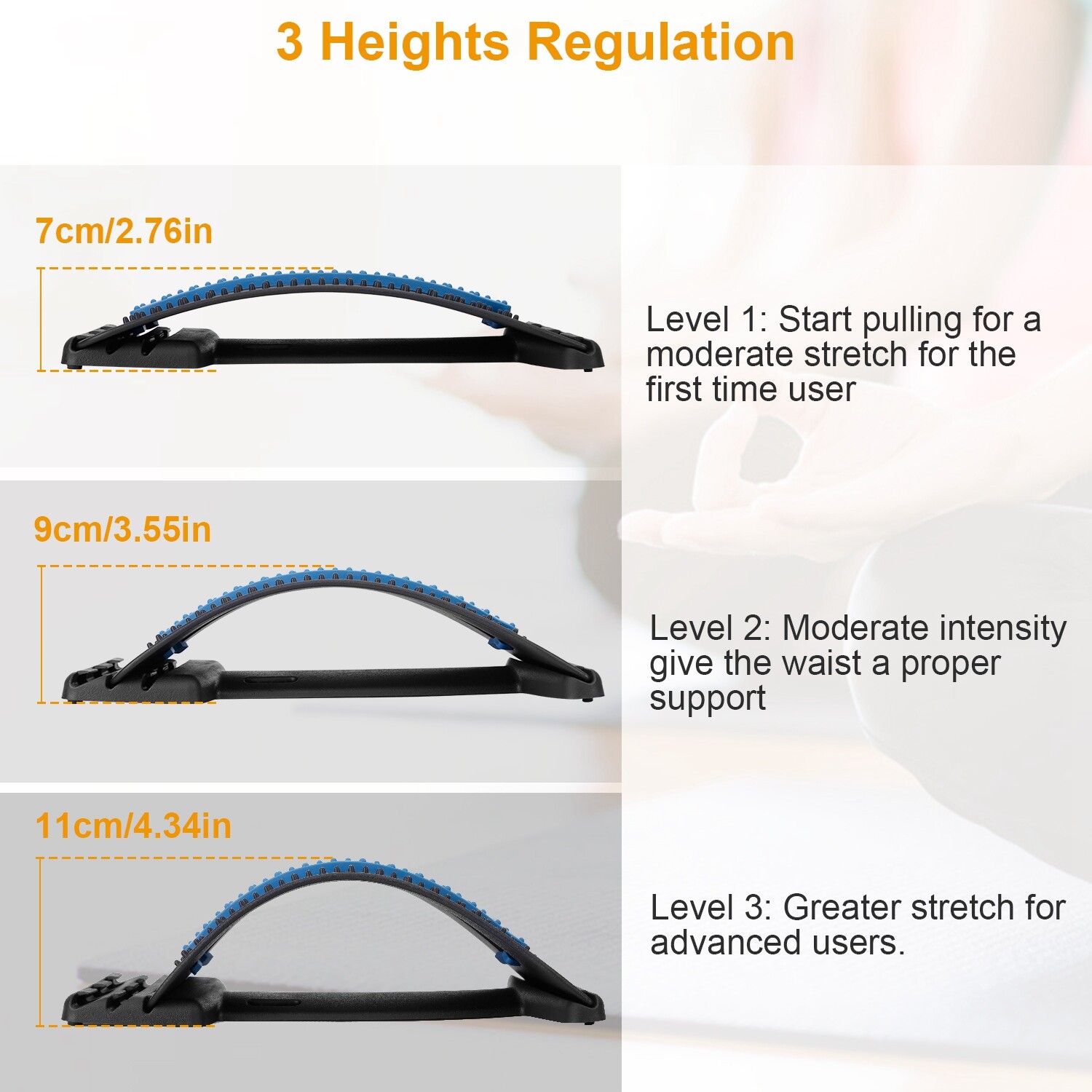 Magic Back Support Stretcher Posture Massager Lumbar Spine Extender Portable New