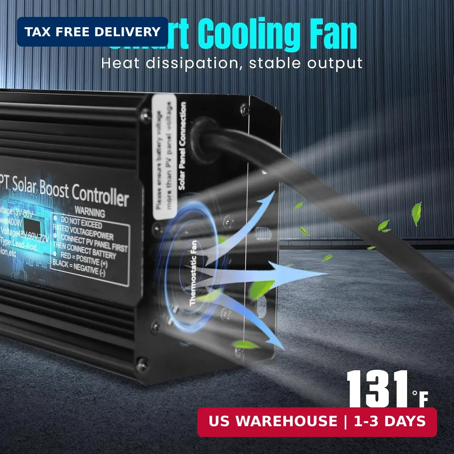 400W Boost MPPT Solar Charge Controller LCD Solar Panel Regulator LCD-400W