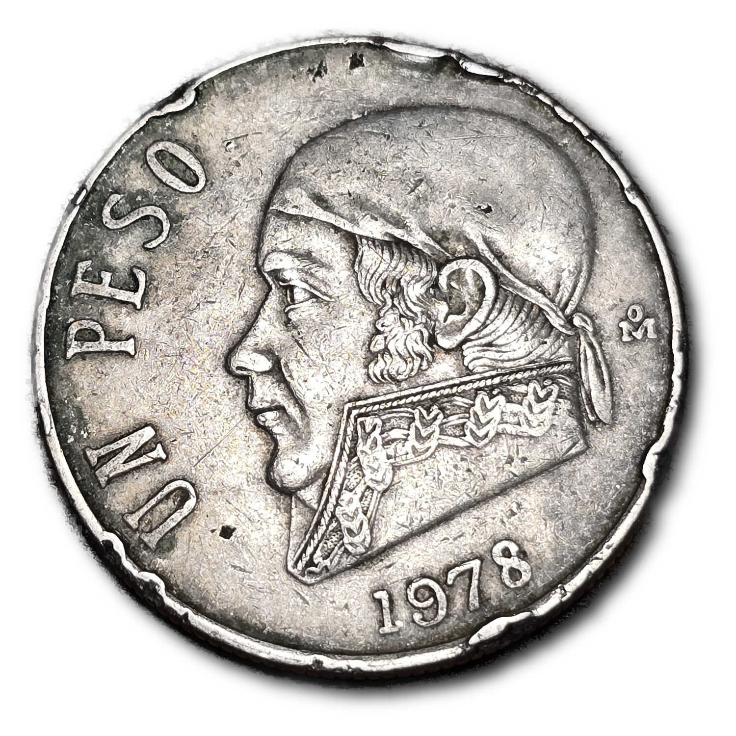 1978 Mexico Un Peso KM 460 Jose Maria Morelos Mexican War of Independence B182