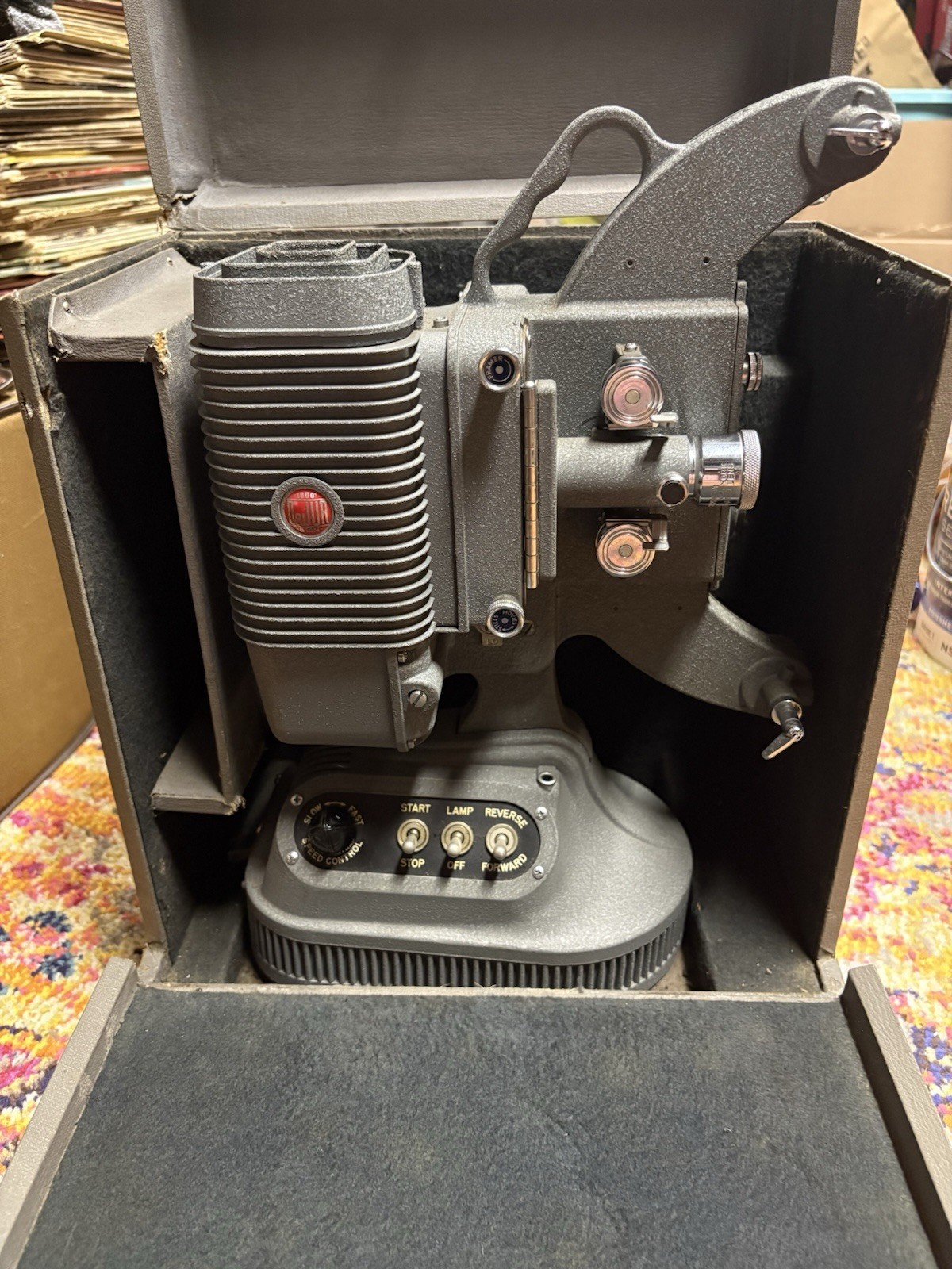 Vintage DeJUR 1000 8mm Film Projector w/ Case – Fully Tested & Working