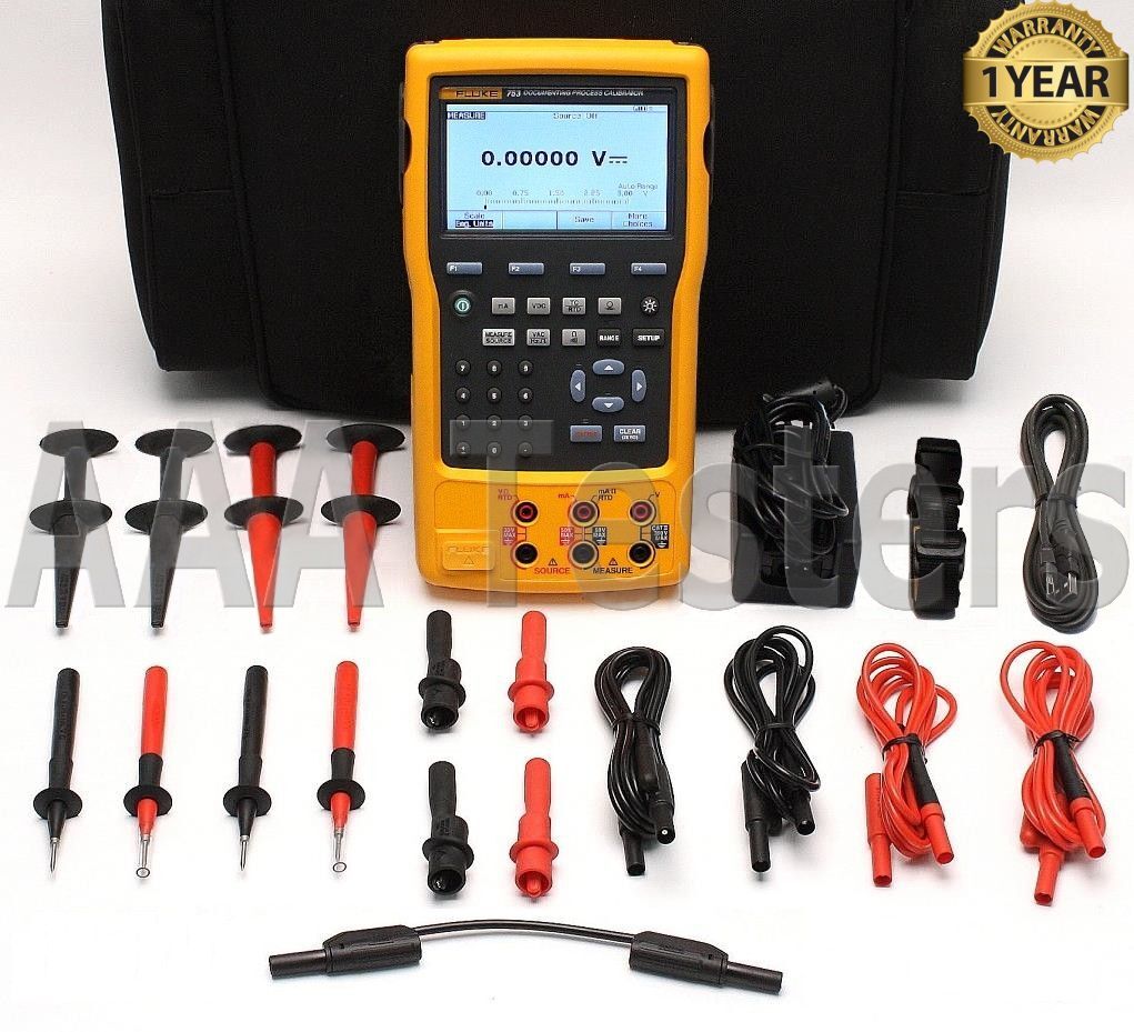 Fluke 753 Documenting Process Calibrator w/ 700TLK Deluxe Test Lead Kit
